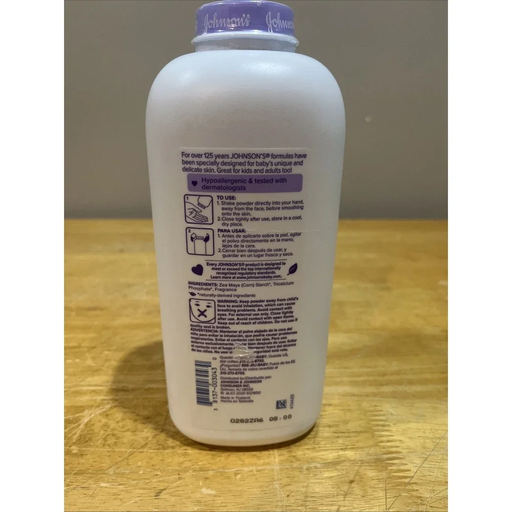 Johnson's Lavender Powder Baby Powder Relaxing‎ w/ Cornstarch, 22oz